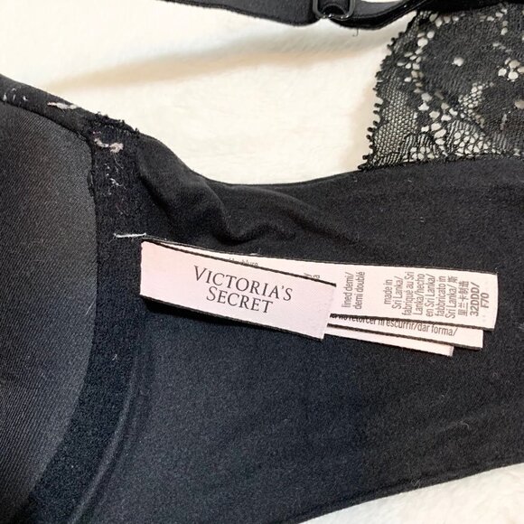 Victoria's Secret lace racerback front clasp full coverage underwire bra - 32DDD - Picture 6 of 7